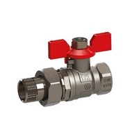 VANNE A BILLE 4/4 MF A RACCORD ( union - en 3 pieces)