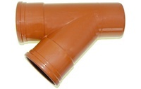TE EGOUT 45° FFM D110 orange