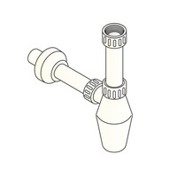 SIPHON SIMPLE PVC 5/4-40 AVEC TUBE+CREPINE