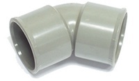 COUDE PVC 100 45° FF