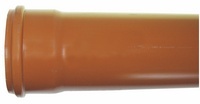 TUYAU EGOUT D.125 - 1m orange