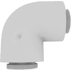 BULEX Coude 90° Ø 60/100 – Alu/PP pour chaudière condensation