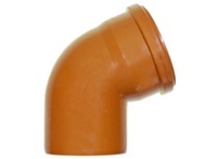 COUDE EGOUT 45° MF D.110 orange