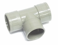 TE PVC 125 90° gris