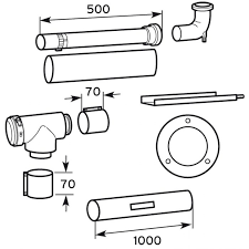 VAILLANT Kit concentrique 80/125 pour les chaudières murale s et sol à condensation